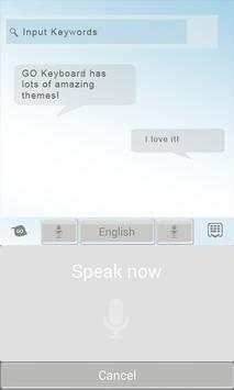 GOKeyboard Crystal White Theme screenshot 5