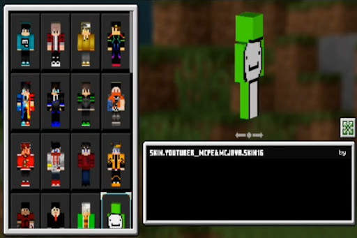 Youtuber Custom Mod Skin MCPE screenshot 1