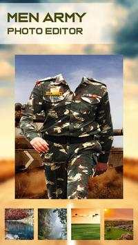Men Army Suit Photo Editor 2 تصوير الشاشة