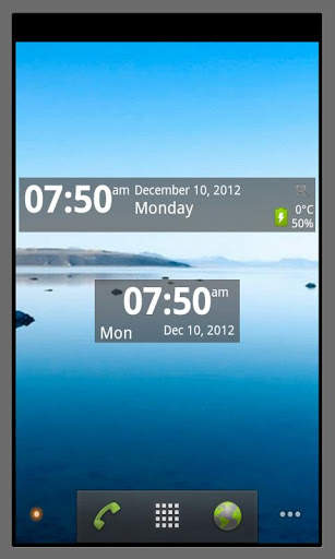 Digital Clock Widget screenshot 1