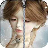 Cute Doll Screen Lock أيقونة