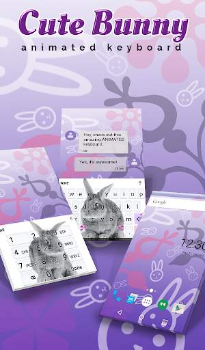 Cute Bunny Wallpaper Theme screenshot 1