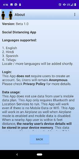 Social Distancing App screenshot 2
