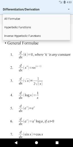 Formulas Plus - Free and Offline Maths Formula App screenshot 5