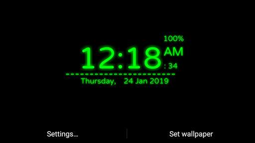Digi Clock Live Wallpaper screenshot 4