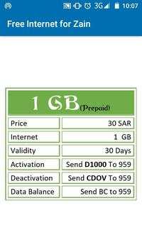 Free Internet for Zain screenshot 5