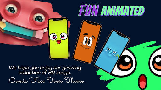 Comic Face Toon Theme : Wallpaper, WA, & Keyboard screenshot 5