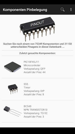 Electronic Component Pinouts screenshot 1