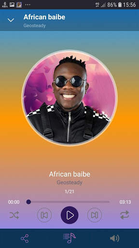 Geosteady songs, offline screenshot 1