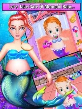 Mermaid Baby Born - Girls Game screenshot 2