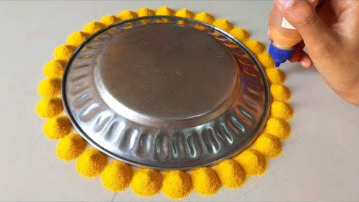 easy रंगोली बनाना सीखे - Complete Video Toturial screenshot 2