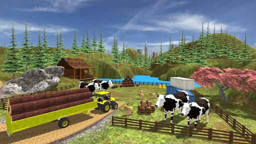 Cargo Tractor Trolley Transport Farming Simulator screenshot 1