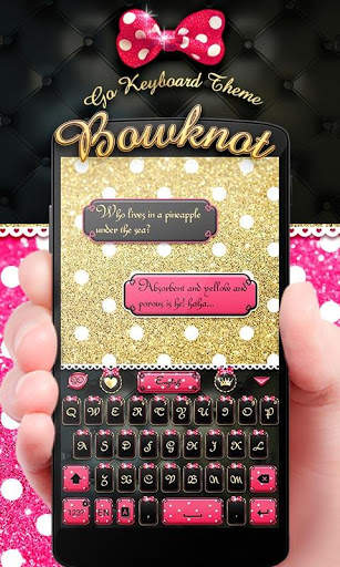 Bowknot GO Keyboard Theme screenshot 2