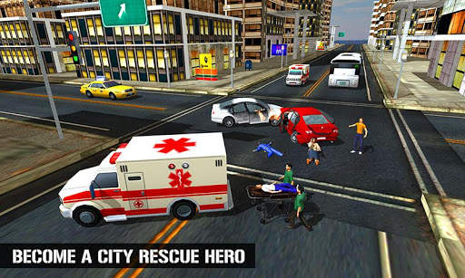 Ambulance Rescue : Emergency 911 Driving Games screenshot 2