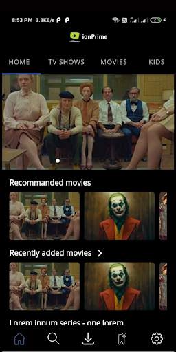 Ionic 4 prime video App Template 2 تصوير الشاشة
