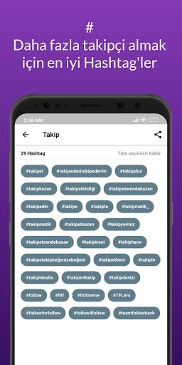 Hashtags - En iyi Türkçe Instagram hashtag'leri screenshot 4