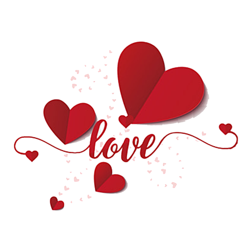 Romantic love quotes icon