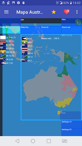 Australia and Oceania map Free screenshot 3