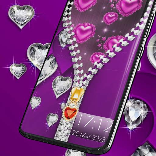Diamond Zipper Lock Screen 1.2