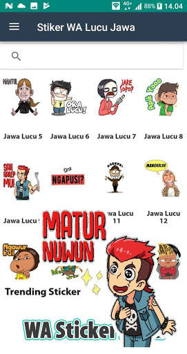 WA Sticker Jawa Jowo WAStickerApps Lucu screenshot 2