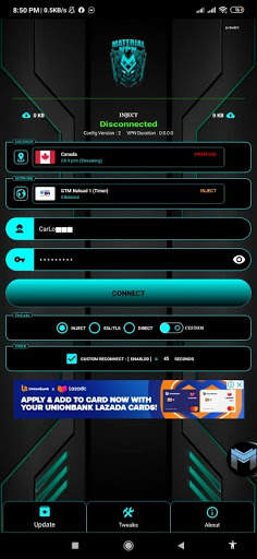 Material VPN Xtreme V3 screenshot 1