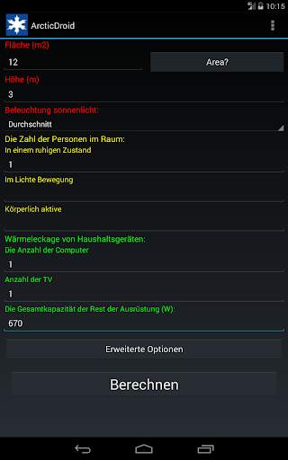 Klimaanlage berechnen BTU screenshot 8