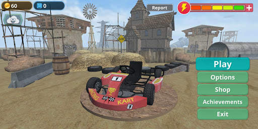 Racing Kart 3D: Desert race screenshot 1