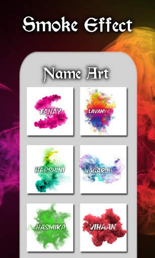 Smoke Effect Name Art Pro screenshot 2