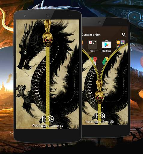 Dragon Zipper Lock Screen screenshot 4