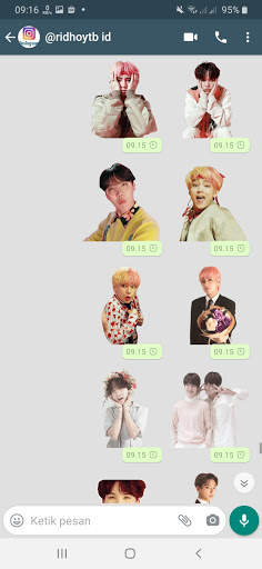 Pack Siker WA BTS Bangtan Boys WAStickerApps screenshot 4