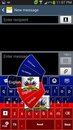 Haiti Flag Keyboard screenshot 2