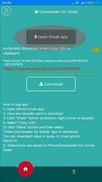 Downloader for Smule 2019 screenshot 1