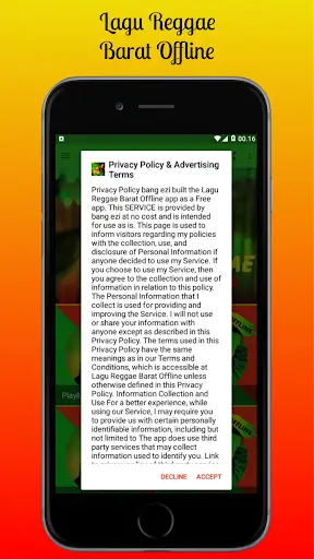 Lagu Reggae Barat Offline screenshot 1