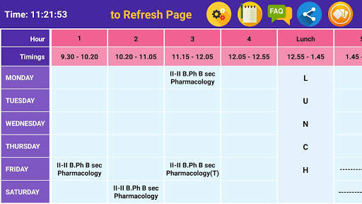 My Class Timetable screenshot 1
