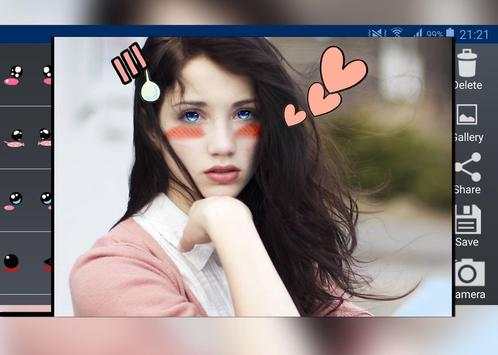 Anime Stickers Camera screenshot 2