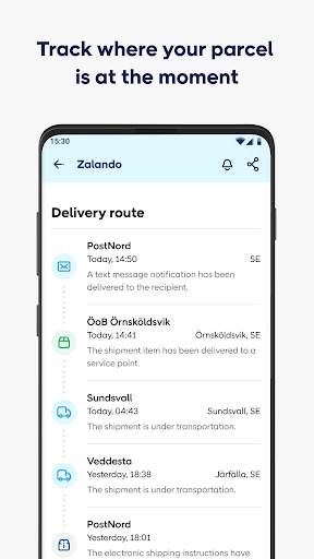 PostNord: Track & Send Parcels screenshot 3