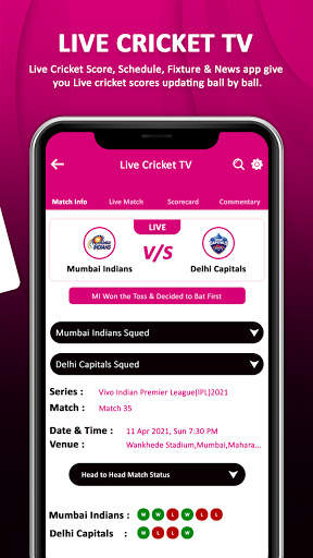 Live Cricket TV  -HD Live TV In Hindi screenshot 3