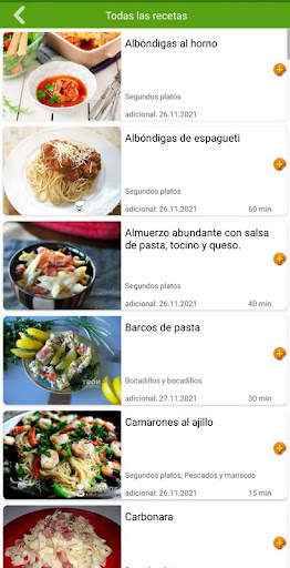 Recetas de espaguetis screenshot 3