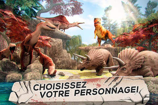 Dinosaure Jurassique - 3D Simulateur de Courses screenshot 3