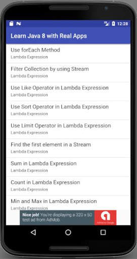 Learn Java 8 With Real Apps screenshot 1