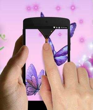 Butterfly Zipper Lock Screen screenshot 3