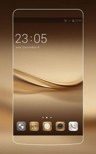 Tema untuk Huawei P8 & P10 Gold Wallpaper screenshot 1