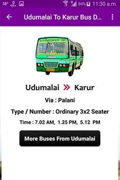 Udumalaipettai Bus Info screenshot 3