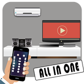 Remote control for AC and TV, DVD, Set Top Box -IR icon