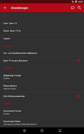 Save.TV – TV Recorder, Fernsehen ohne Werbung screenshot 16