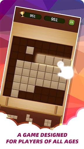 Wood Brick Crush - Classic Puzzle Game screenshot 1