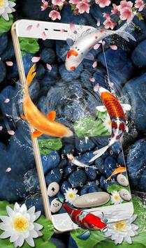 Live 3D Koi Fish Keyboard Theme screenshot 3