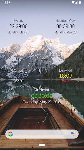 World Clock Widget screenshot 1