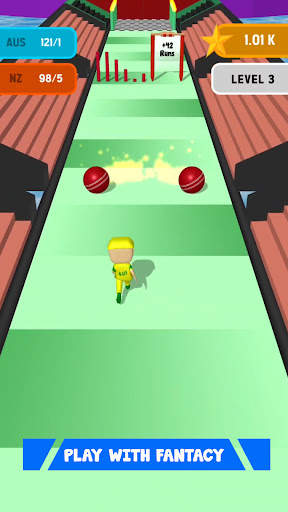 Cricket Run 3D - Running Game screenshot 2