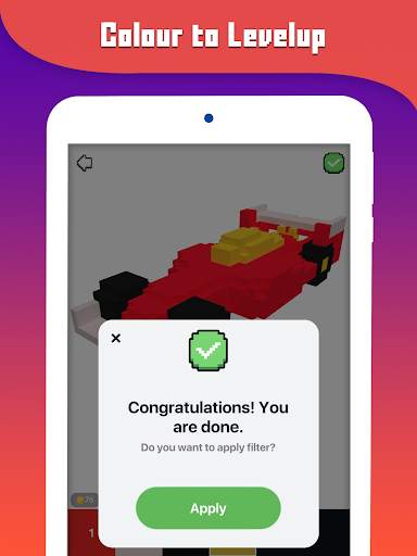DIY Classic Pixal puzzles: Offline Block Coloring screenshot 10